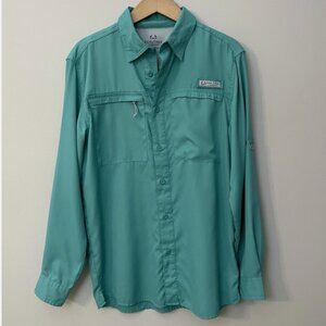 REALTREE Fishing Shirt Long Sleeve Button Front Mens Small UV Protection